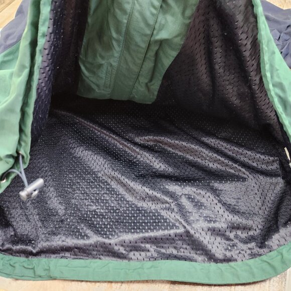 Vintage Chaps Ralph Lauren size L Large Green Nylon Jacket w Packable Hood - Picture 7 of 9